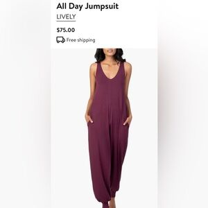 Nordstrom All Day Jumpsuit Lively Sz large